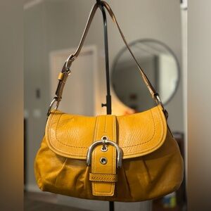 Coach SoHo yellow shoulder bag